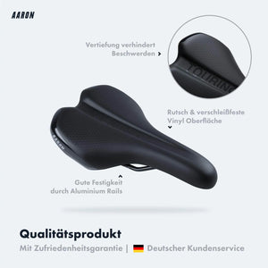 AARON Spring Federsattelstütze mit Gratis Sattel - Sattelstütze in 27,2, 30,9 oder 31,6 mm