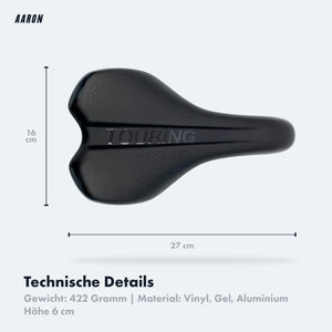 AARON Spring Federsattelstütze mit Gratis Sattel - Sattelstütze in 27,2, 30,9 oder 31,6 mm