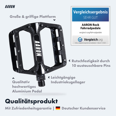 aaron rock pedale test AARON Rock Pedale - Schwarz