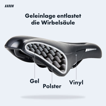 fahrradsattel bei ischiasbeschwerden AARON Trekking Fahrradsattel - Für MTB, City und Trekking