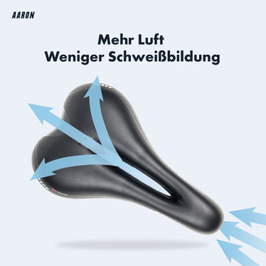 luft fahrradsattel AARON Trekking Fahrradsattel - Für MTB, City und Trekking