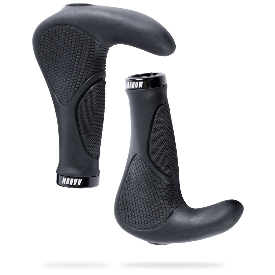 AARON Horn - Ergonomische Fahrradgriffe - Schwarz