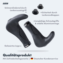 Laden Sie das Bild in den Galerie-Viewer, AARON Horn - Ergonomische Fahrradgriffe - Schwarz