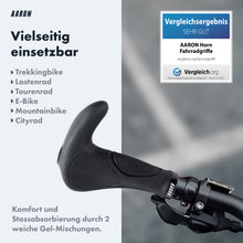 Laden Sie das Bild in den Galerie-Viewer, AARON Horn - Ergonomische Fahrradgriffe - Schwarz