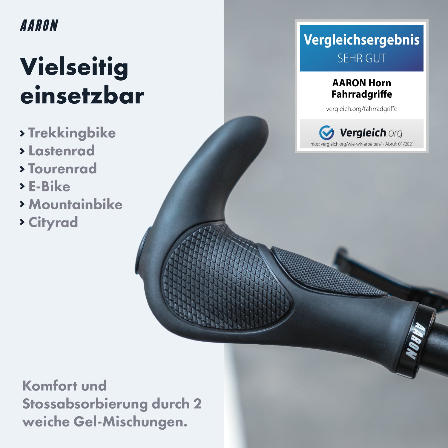 AARON Horn - Ergonomische Fahrradgriffe