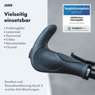 beste ergonomische fahrradgriffe AARON Horn - Ergonomische Fahrradgriffe