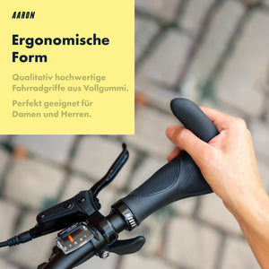 AARON Horn - Ergonomische Fahrradgriffe - Schwarz