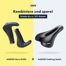 Laden Sie das Bild in den Galerie-Viewer, AARON Horn - Ergonomische Fahrradgriffe - Schwarz