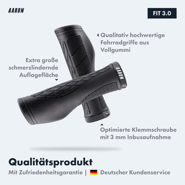 fahrradgriffe welche größe AARON Fit Fahrradgriffe - Ergonomisch