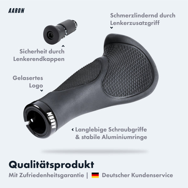 fahrradgriffe gel AARON Ergonomic Fahrradgriffe - mit Gel-Dämpfung