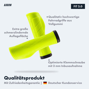AARON Fit Fahrradgriffe - Ergonomisch - Gelb