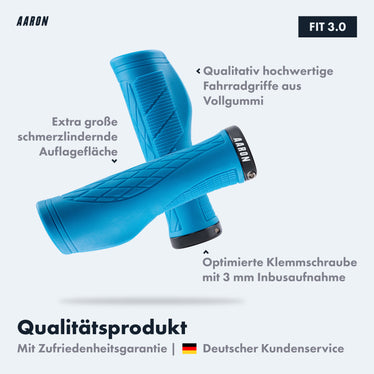 blaue fahrradgriffe AARON Fit Fahrradgriffe - Ergonomisch