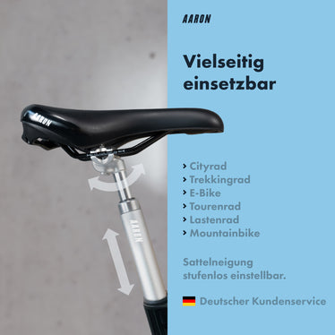 gefederte sattelstütze mit sattel AARON Spring Federsattelstütze - 27,2, 30,9 oder 31,6 mm