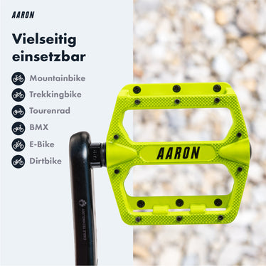 fahrrad pedale gelb AARON Rock Pedale - Gelb