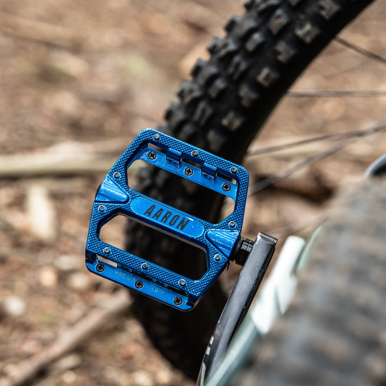 mountainbike pedale blau AARON Rock Pedale - Blau
