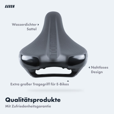 fahrradsattel schwingend AARON Touring Fahrradsattel - Für MTB, City und Trekking
