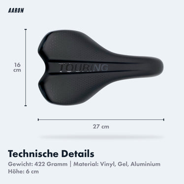 gewicht fahrradsattel AARON Touring Fahrradsattel - Für MTB, City und Trekking