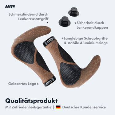 AARON Horn Kork Fahrradgriffe