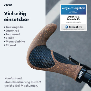 AARON Horn Kork Fahrradgriffe