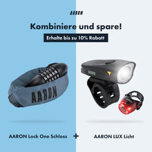 Laden Sie das Bild in den Galerie-Viewer, AARON Lock One Fahrradschloss mit Zahlencode - Grau Blau
