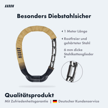 AARON Lock One Fahrradschloss mit Zahlencode