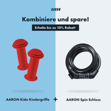 Laden Sie das Bild in den Galerie-Viewer, AARON KIDO Fahrradgriff für Kinder - Rot