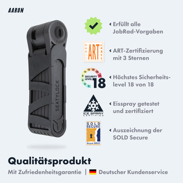 premium fahrradschloss AARON Foldylock Premium Fahrradschloss