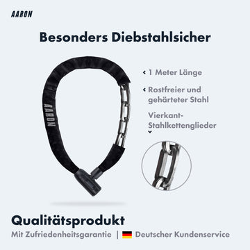 fahrradschloss diebstahlsicher AARON Lock One Fahrradschloss mit Schlüssel
