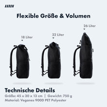 Laden Sie das Bild in den Galerie-Viewer, Herbst Bundle (Limitiertes Angebot) Rucksack + Fahrradlicht-Set + Fahrradschloss