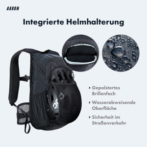 AARON 25L Fahrradrucksack - Wasserdicht mit Regenschutz