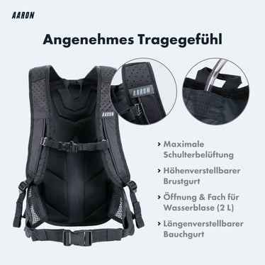 fahrradrucksack 25 liter AARON 25L Fahrradrucksack