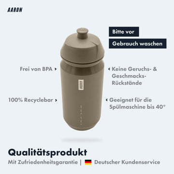rennrad trinkflasche bpa frei AARON ECO Fahrrad Trinkflasche