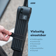 fahrradschloss 110 cm AARON Foldylock Premium Fahrradschloss