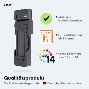 AARON Shield Faltschloss 100 cm