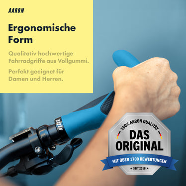 fahrradgriffe horn AARON Horn Fahrradgriffe Blau