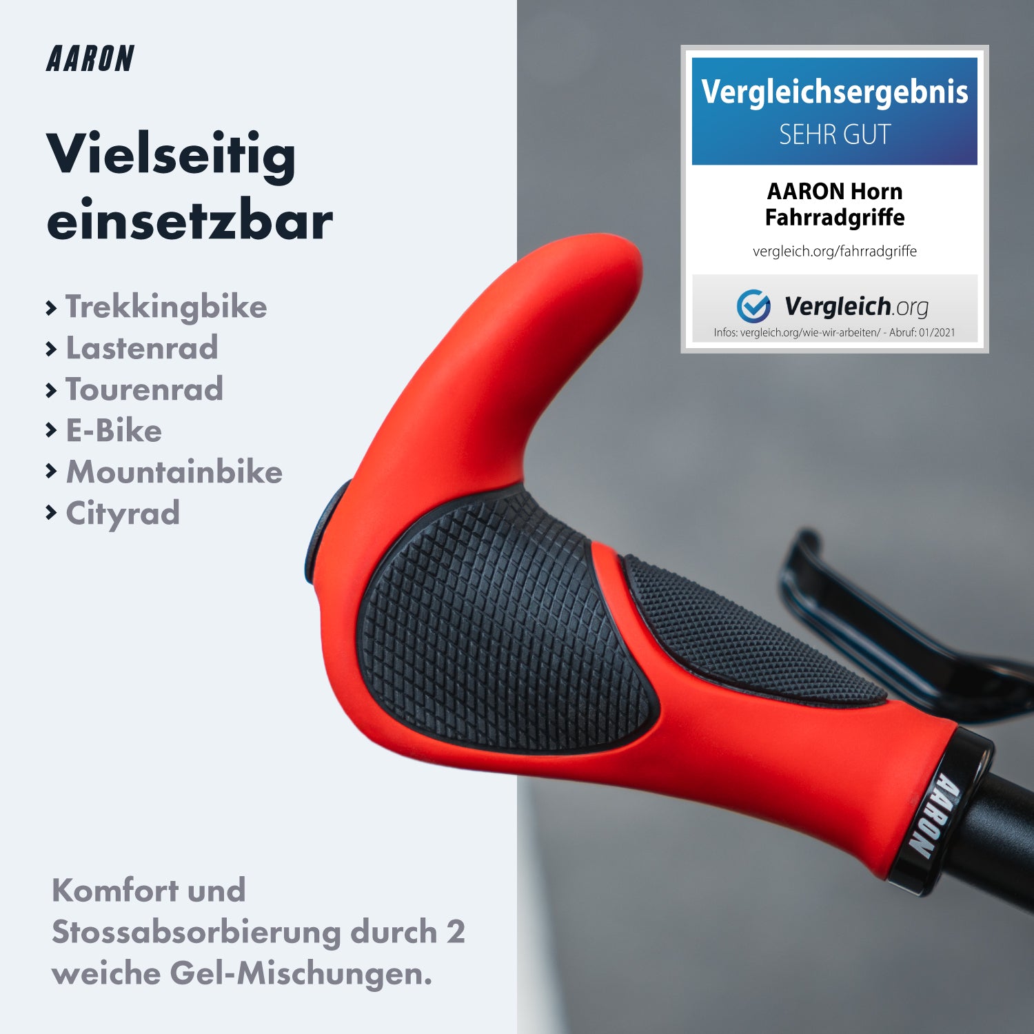 aaron horn fahrradgriffe AARON Horn Fahrradgriffe Rot