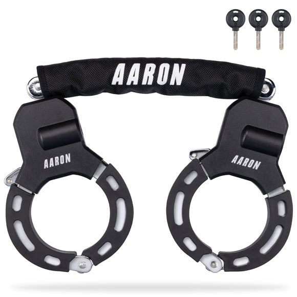 AARON Bolt Handschellenschloss für E-Scooter mit massivem Stahlbau und verstellbarem Durchmesser für hohen Diebstahlschutz.