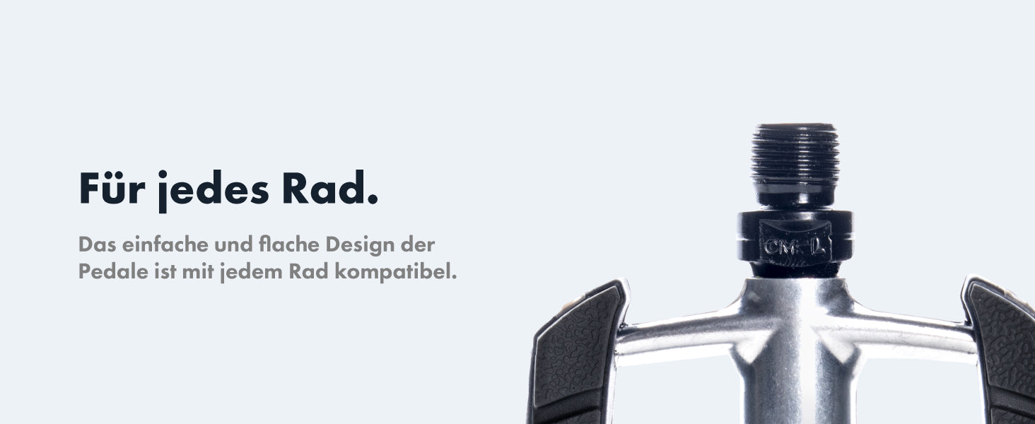 aaron city pedale AARON City Fahrradpedale - Schwarz