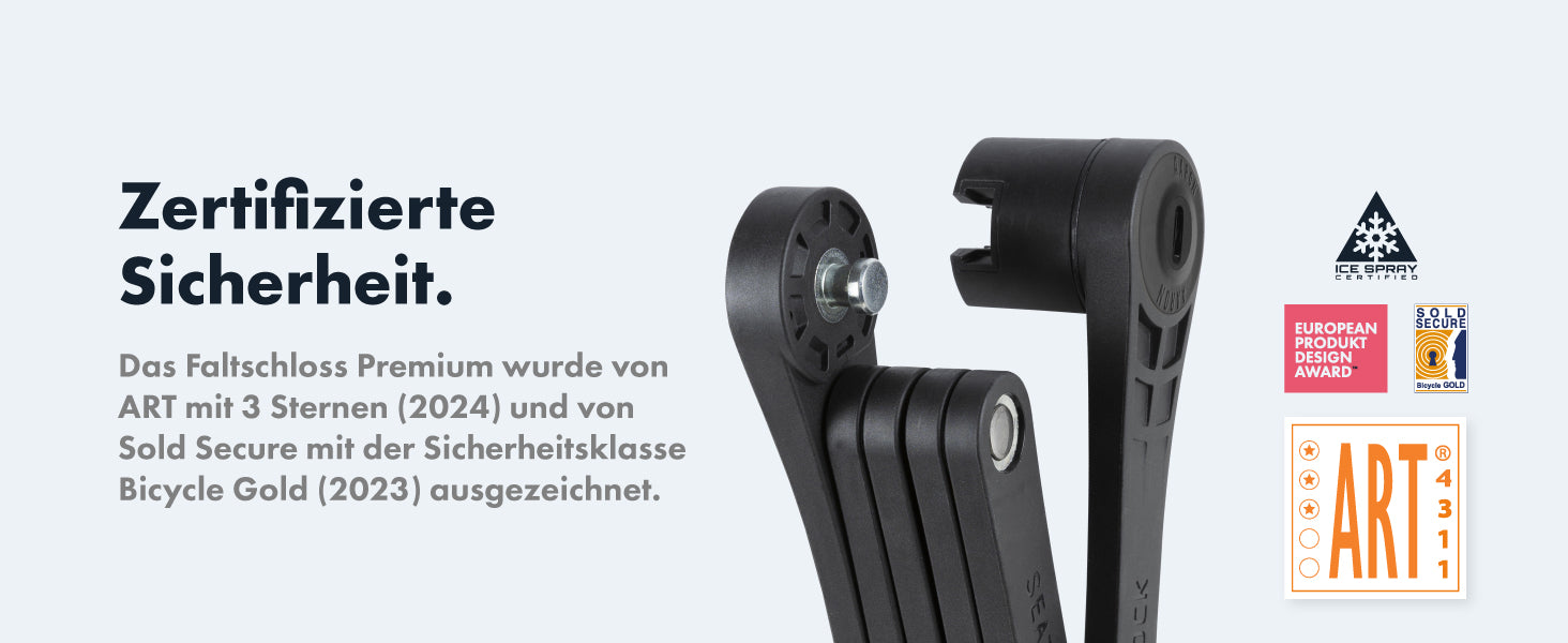 AARON Premium Faltschloss 90cm