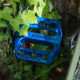 AARON Rock MTB Pedale - Blau mit stabilem Aluminiumgehäuse und griffigen Pins für sicheren Halt beim Mountainbiken