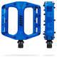 AARON Rock MTB Pedale - Blau mit robustem Design, anti-rutsch Pins und flacher Plattform für optimale Kontrolle beim Mountainbiken