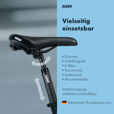 fahrradsattel quietscht federn AARON Spring Federsattelstütze - Schwarz