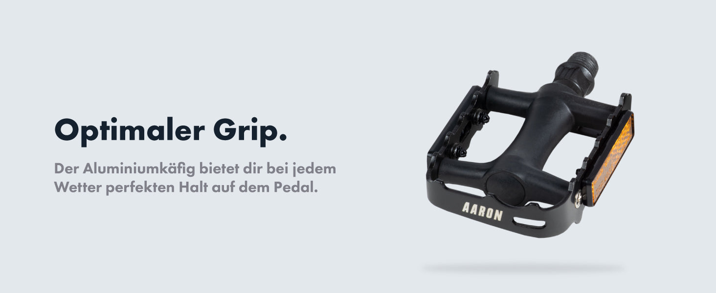 du hast pedal AARON Tour Fahrradpedale mit Reflektoren - Aluminium