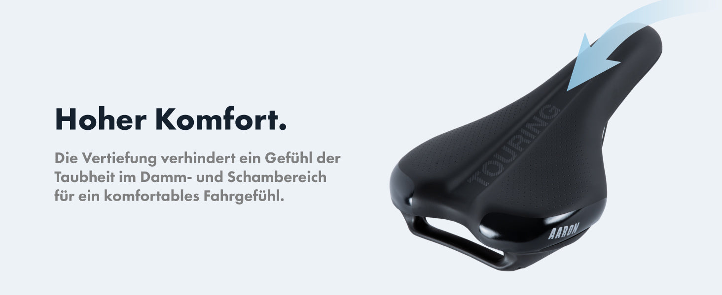 fahrradsattel taubheitsgefühl AARON Touring Fahrradsattel - Für MTB, City und Trekking