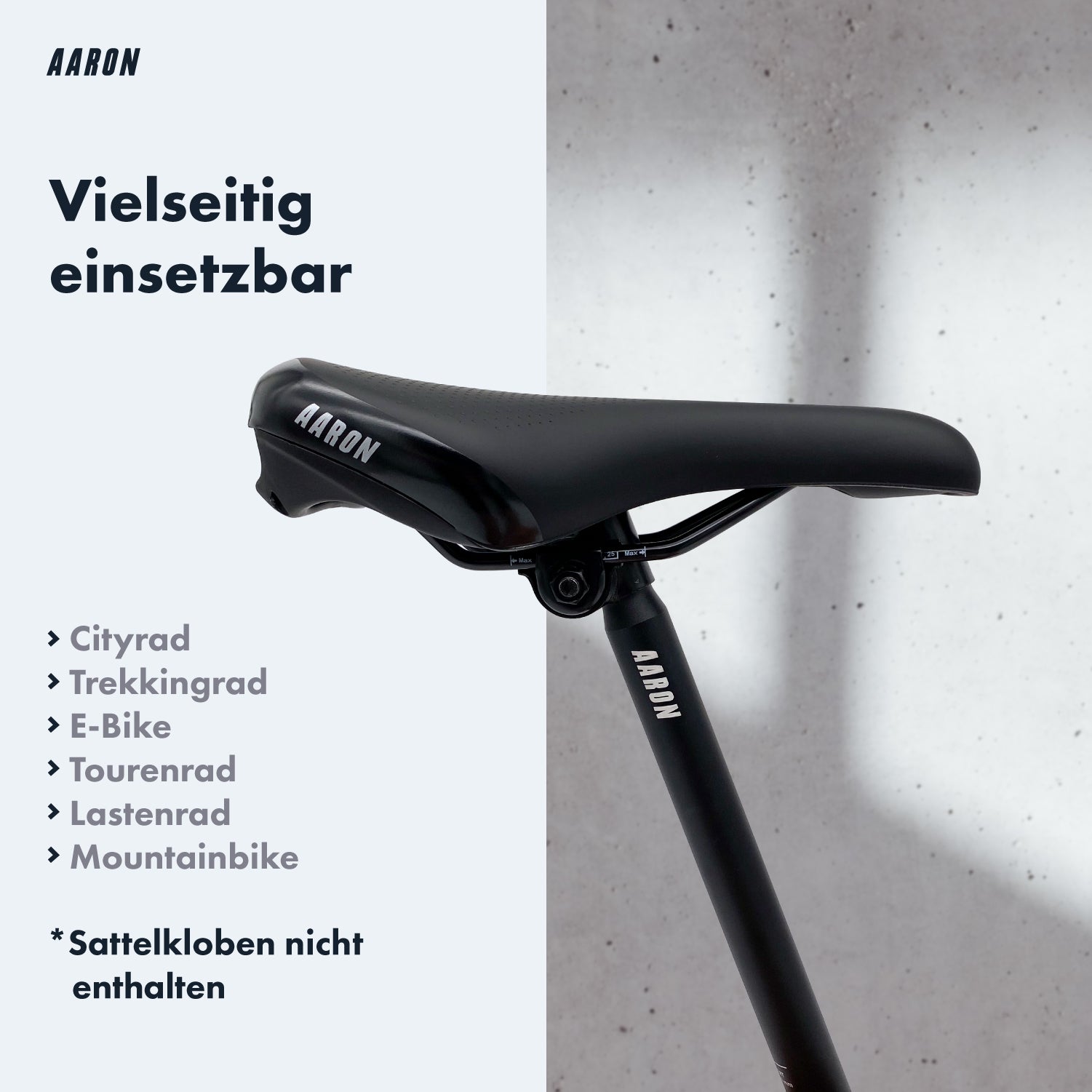sattelstütze 25 4mm AARON Tube Sattelstütze - 25,4 oder 27,2, mm - 350 mm Länge