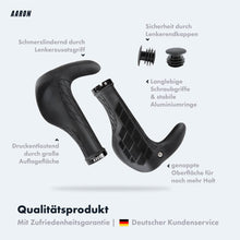 Laden Sie das Bild in den Galerie-Viewer, Vorteile der AARON Bull Fahrradgriffe
