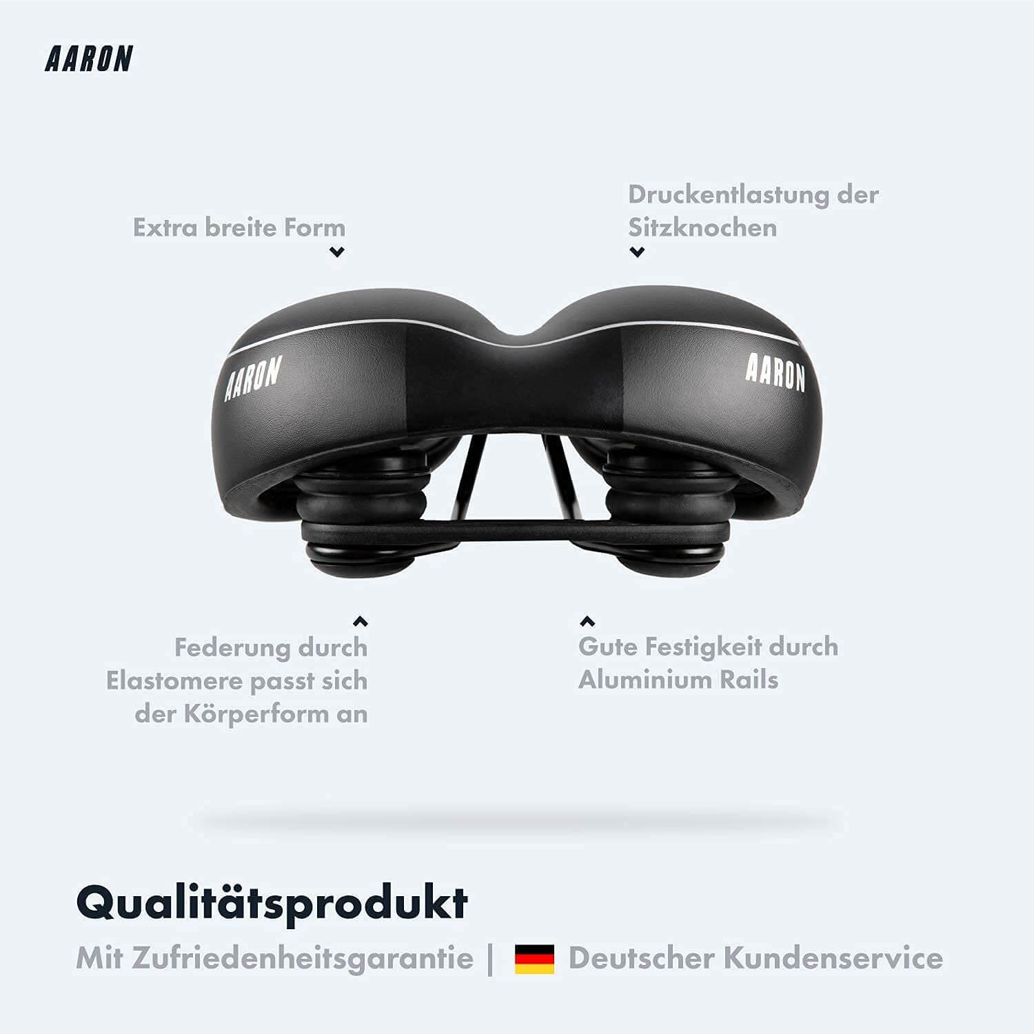 aaron memory fahrradsattel AARON Memory Fahrradsattel - Ergonomisch