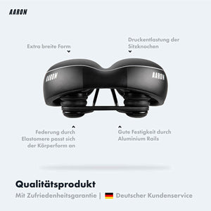 Vorteile des AARON Memory Fahrradsattel
