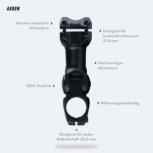 Vorteile des AARON Stem Flex Fahrradvorbaus