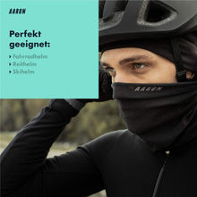 Laden Sie das Bild in den Galerie-Viewer, Die AARON HAT Fahrradmütze ist für viele Helme geeignet